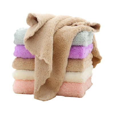 Droogdichtheid Koralenvoet Kleine vierkant handdoek 25*25 Handdoek met Dobby-grenspatroon
