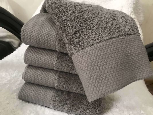 Zwakke absorberende koffie Verdikte huishoudelijke baby katoen grote handdoek 70*140cm rechthoekig Grijs Hotel baddoek