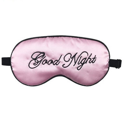 Gepersonaliseerd logo geaccepteerd zijde slapen luxe oogmasker met geurvrije ingrediënt