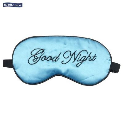 Gepersonaliseerd logo geaccepteerd zijde slapen luxe oogmasker met geurvrije ingrediënt