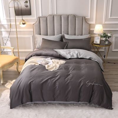 Op maat gemaakte 60s Long Staple Cotton Soft Luxury Duvet Cover Set Comfortable Sets Bedden
