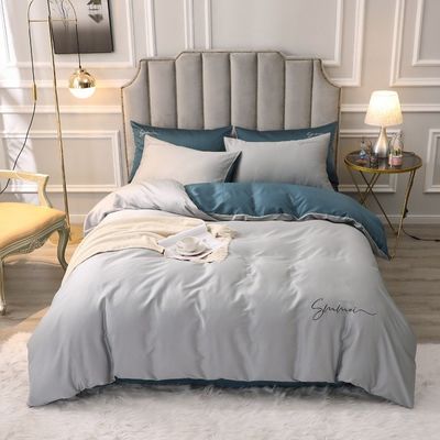 Op maat gemaakte 60s Long Staple Cotton Soft Luxury Duvet Cover Set Comfortable Sets Bedden