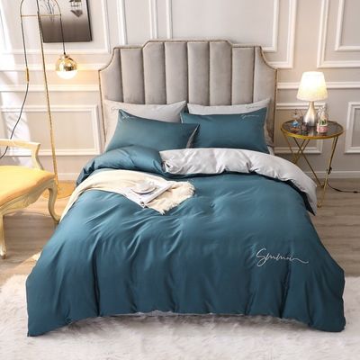 Op maat gemaakte 60s Long Staple Cotton Soft Luxury Duvet Cover Set Comfortable Sets Bedden
