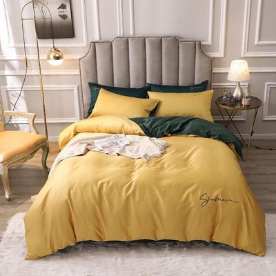 Op maat gemaakte 60s Long Staple Cotton Soft Luxury Duvet Cover Set Comfortable Sets Bedden