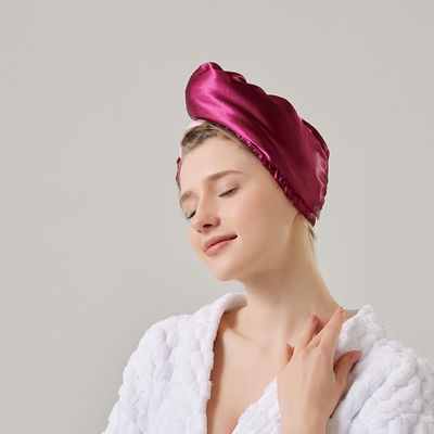 Kerstfeest Koralen fluweel douchekap voor vrouwen Super absorberend en verdikt