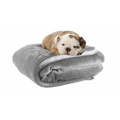100% polyester lamswol huisdier deken waterdicht voor alle seizoenen gebreid voor katten en honden