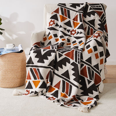 Zomer Boho Gooi deken Set gratis monster voor zacht en groot breien reizen