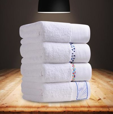 Gepersonaliseerde kleur Hotel handdoeken Wit 100% katoen Gezicht Handbadhanddoek Set voor Home Spa