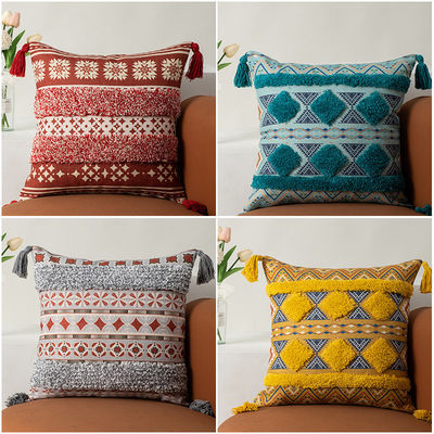 Boheemse patroon Tassel kussenschijf voor decoratieve kussens