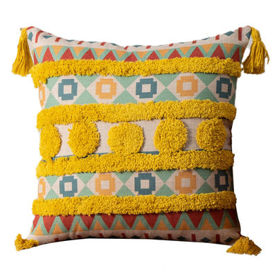 Boheemse patroon Tassel kussenschijf voor decoratieve kussens