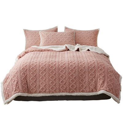 Invoer Lux Stripe Solid Colour Blanket voor huishoudelijke apparaten en kantoorbedden