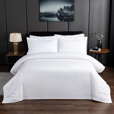 100% katoen met een vast patroon plat plaat voor hotel Custom Quilt Cover Set Hotel bedden sets