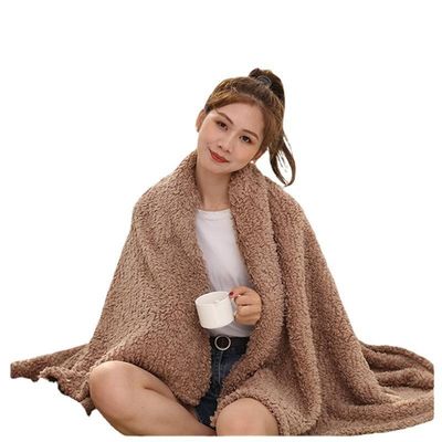 SHERPA VLEES DEKKEN Kleding gebreide polyester sofa gooi deken wol dekens voor huishoudelijke apparatuur