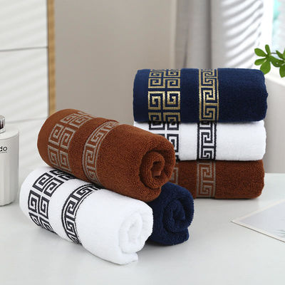 Luxe hotel borduurwerk op maat dik superzacht badkamer bad 100% katoenen handdoek sets