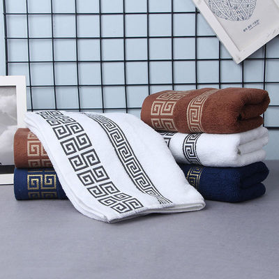 Luxe hotel borduurwerk op maat dik superzacht badkamer bad 100% katoenen handdoek sets