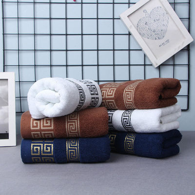 Luxe hotel borduurwerk op maat dik superzacht badkamer bad 100% katoenen handdoek sets