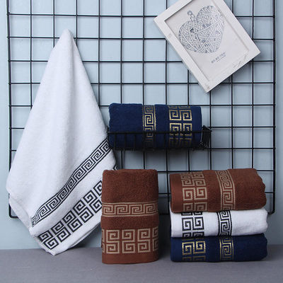 Luxe hotel borduurwerk op maat dik superzacht badkamer bad 100% katoenen handdoek sets