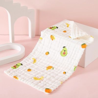 Zacht en zacht geweven katoenen babyhanddoek Hoogdichtheid 6 lagen Niet-fluorescerend 25*50cm