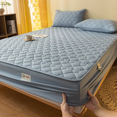 Grade A Mode Waterdicht Fitted Sheet Mattress Protector voor Twin Full King Queen Size