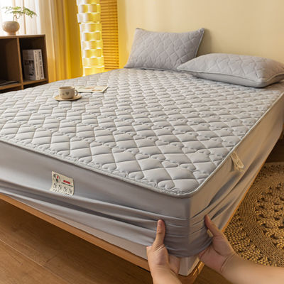 Grade A Mode Waterdicht Fitted Sheet Mattress Protector voor Twin Full King Queen Size