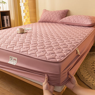 Grade A Mode Waterdicht Fitted Sheet Mattress Protector voor Twin Full King Queen Size