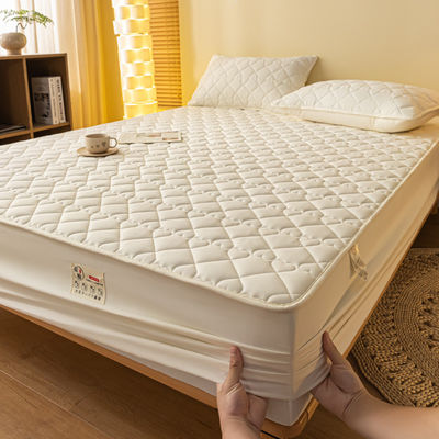 Grade A Mode Waterdicht Fitted Sheet Mattress Protector voor Twin Full King Queen Size