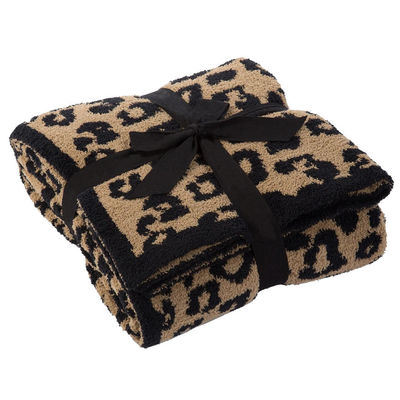 Cotton Custom deken Patroon Print Leopard Print Gezellig handgevoel Zacht gooi deken