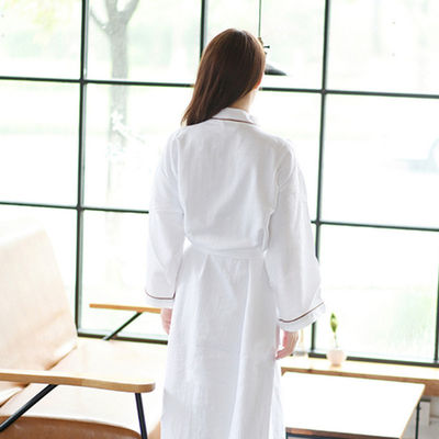 Persoonlijke afdrukken Hotel Pure Cotton Waffle badjas voor de lente en de herfst
