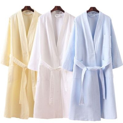 Persoonlijke afdrukken Hotel Pure Cotton Waffle badjas voor de lente en de herfst