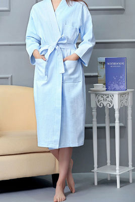 Persoonlijke afdrukken Hotel Pure Cotton Waffle badjas voor de lente en de herfst