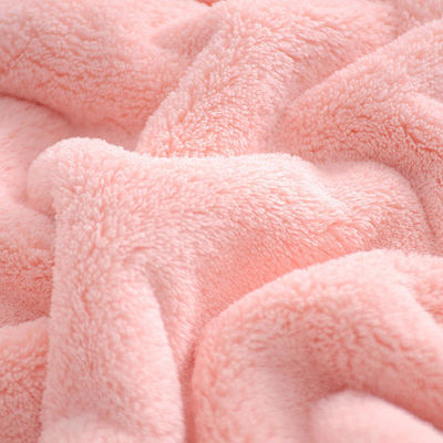 Donkere koraal fluweel BH 80 * 150cm rechthoekig Grootte met waterabsorptie en snel drogen