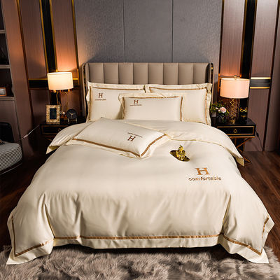 Huis Hotel Huwelijk Luxe Solid Colour Dekbed Dekbed Plaat Kussenkoffer Bed Set