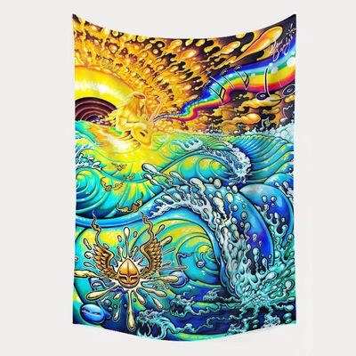 3D-print Trippy Mushroom Tapestry Hippie Psychedelic Abstract Art Tapis voor muurhangen
