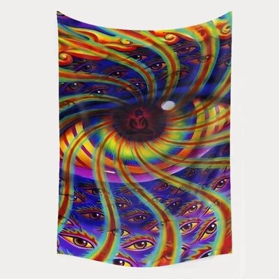 3D-print Trippy Mushroom Tapestry Hippie Psychedelic Abstract Art Tapis voor muurhangen