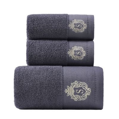 Gepersonaliseerd logo geborduurd puur katoenen handdoek sets zacht en absorberend perfect cadeau