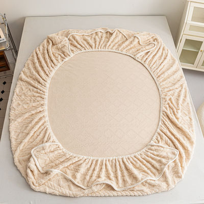 Wasbare machine was winter beddengoed sets 100% fluweel bed protector matras dekking
