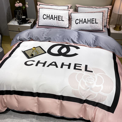 Grade A Sanding 100% Polyester 3D Print King Size Luxe Bedden Set voor Beddek
