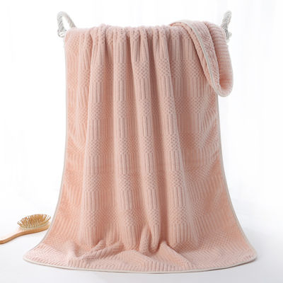 Duurzame baddoek van microfiber voor huishoudens 70*140cm Vinnige droogstranddoek Vaste kleur