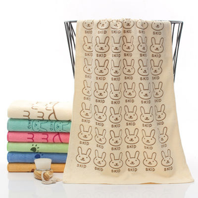 Gepersonaliseerde Kleur Microfiber Cartoon Rabbit Head Zachte Absorberende Verdikkende Gezichtsdoek