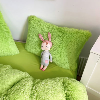 Plüssige Shaggy Velvet Fluffy beddekbedden in multi-kleurig luxe ontwerp