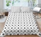 Luxe modeontwerp niet wegwerpbaar Microfiber Quilt Cover Set met kussens