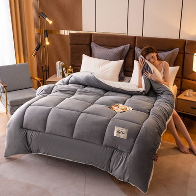 Gezonde Slaap Ondersteuning Dekbed Elegante Comfort Zachtste Gezelligste Zwaargewicht Sherpa-backing
