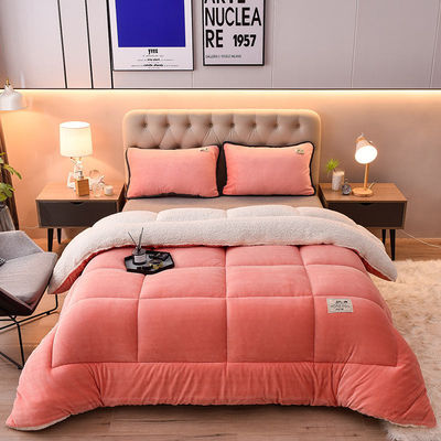 Lichte roze Oeko-Tex Comforter Twin Bed Set geschikt voor alle seizoenen