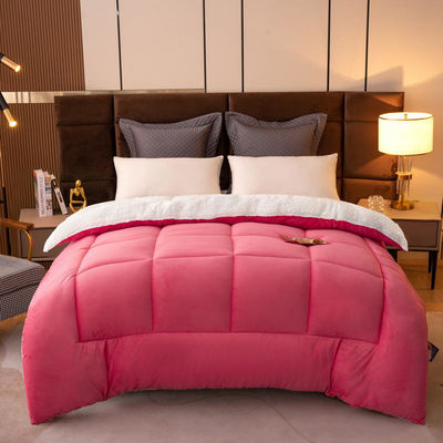 Lichte roze Oeko-Tex Comforter Twin Bed Set geschikt voor alle seizoenen