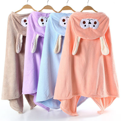 Foto-perfecte baby douche handdoek en hoed Set Jacquard Coral Velvet voor zachtheid