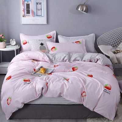 Polyesterstof 4 stukken beddengoed Set voor 1.2m Bed Wit Vijfsterren Hotel Bed Linnen