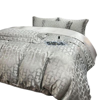 40 Stoffen tellen Lichte luxe satine jacquard vier stukken beddengoed voor landelijke markten