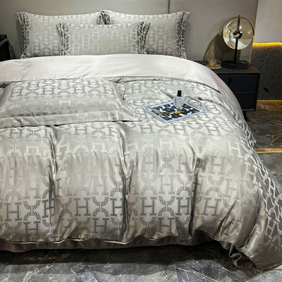 40 Stoffen tellen Lichte luxe satine jacquard vier stukken beddengoed voor landelijke markten
