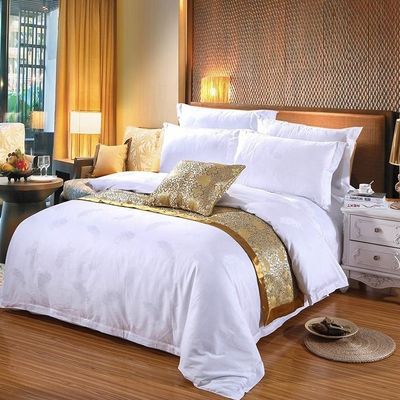 Reactie binnen 24 uur 4pcs Satin Stitch Dekbed Set voor King Size Double Bed