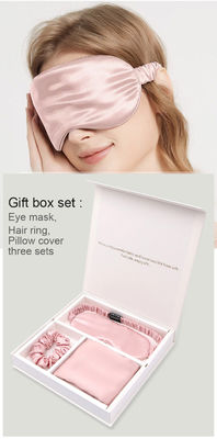 Silk Charmeuse Box kussenset en satine oogmasker voor het hele seizoen